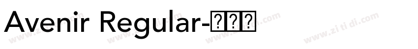 Avenir Regular字体转换